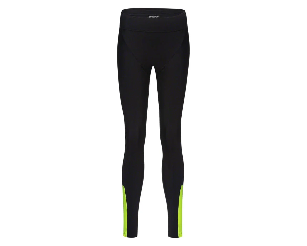 Gore Wear Swiftride Thermo Tights (Black/Neon Yellow) (Women's) (M)